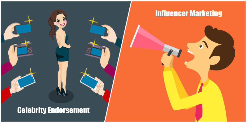 Influencer marketing vs Celebrity Endorsement