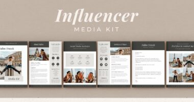 Influencer media kit
